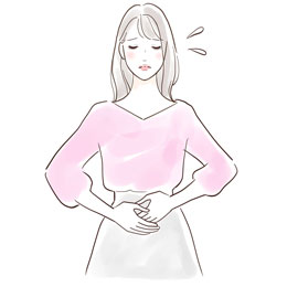 女性のお悩みイラスト
