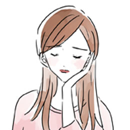 悩んでいる女性イメージ
