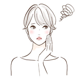 悩む女性イラスト