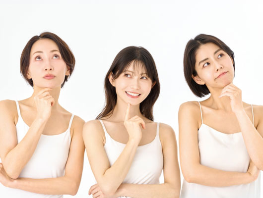 比較する女性イメージ