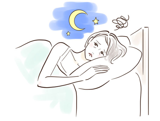 悩む女性イメージイラスト